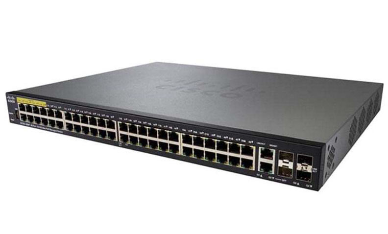 Cisco SG350X-48P-K9-EU, Cisco SG350X-48P-K9-EU - Switch Cisco SG350X-48P 48-port Gigabit POE Stackable Switch