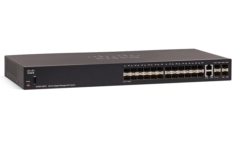 Cisco SG350-28SFP-K9-EU, Cisco SG350-28SFP-K9-EU - Switch Cisco SG350-28SFP 28-port Gigabit Managed SFP Switch