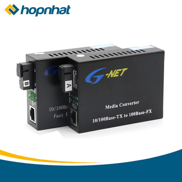 Converter quang G-NET HHD-110G-20A/B, Bộ chuyển đổi quang điện 1 cổng 10 100 HHD-110G-20A/B
