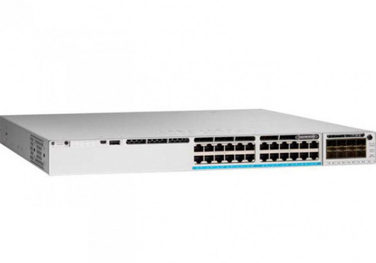 Cisco C9300L-24P-4X-A, C9300L-24P-4X-A Catalyst 9300L 24p PoE, Network Advantage ,4x10G Uplink