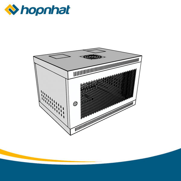 Tủ Rack 6U D400 mẫu mới màu trắng đẹp mà rẻ, Tủ Rack, Tủ mạng 6U D400 ...