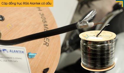 Tìm hiểu cáp đồng trục RG6 Alantek có dầu 301-RG060F-SSBK-1223 18AWG