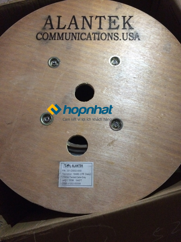 Cáp điều khiển Alantek 16AWG 2PR (301-CI9502-0000)